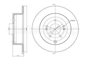 METELLI Brzdový kotúč 231143C
