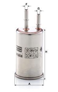 MANN-FILTER Palivový filter WK6038