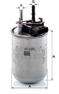 MANN-FILTER Palivový filter WK9066