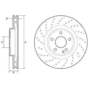 DELPHI Brzdový kotúč BG4658C