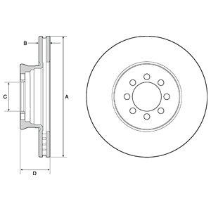 DELPHI Brzdový kotúč BG4679C