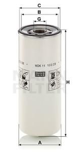 MANN-FILTER Palivový filter WDK1110228