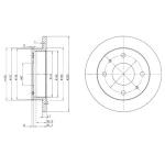 DELPHI Brzdový kotúč BG3337