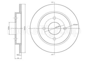 METELLI Brzdový kotúč 230542C
