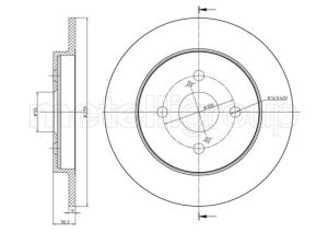 METELLI Brzdový kotúč 231013C