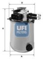 UFI Palivový filter 2409504