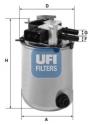 UFI Palivový filter 2409504
