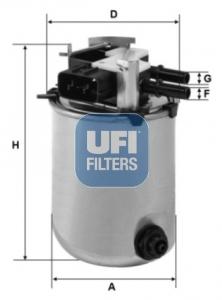 UFI Palivový filter 2409504