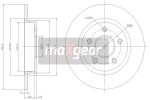 MAXGEAR Brzdový kotúč 191226
