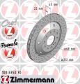 ZIMMERMANN Brzdový kotúč 100335070