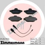 ZIMMERMANN Sada brzdových platničiek kotúčovej brzdy 214361706