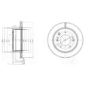 DELPHI Brzdový kotúč BG3859