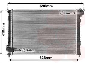 VAN WEZEL Chladič motora 06002314
