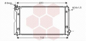 VAN WEZEL Chladič motora 53002386