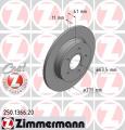 ZIMMERMANN Brzdový kotúč 250136620