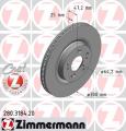 ZIMMERMANN Brzdový kotúč 280318420