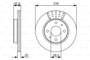 BOSCH Brzdový kotúč 0986479082