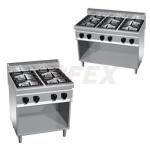 4- Plynový sporák BERTO´s - s otvoreným podstavcom