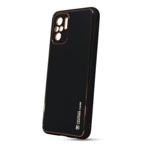 Puzdro Leather TPU Xiaomi Redmi Note 10/10S - čierne