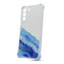 Puzdro Water TPU Samsung Galaxy S21 FE vzor 4 - modré