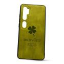 Puzdro Design TPU Xiaomi Mi Note 10 vzor Lucky - zelené