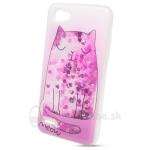 Puzdro Shimmer Design TPU LG Q6 - mačka
