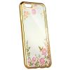 Puzdro Forcell Diamond TPU Samsung Galaxy S8+ G955 vzor kvety - zlaté
