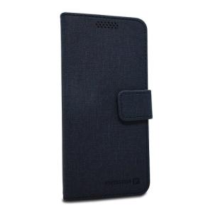 Puzdro Swissten Libro Uni Book veľkosť L - tmavo-modré (148 x 71mm)