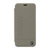 BMFLBKS9LLST BMW Signature Real Leather Book Case Taupe pro Samsung G960 Galaxy S9