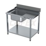 Vstupný stôl k priebežnej umývačke ARISTARCO – s drezom 800mm