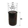 VALEO Olejový filter 586002