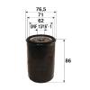 VALEO Olejový filter 586048