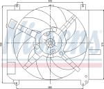 NISSENS Ventilátor chladenia motora 85167