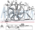 NISSENS Ventilátor chladenia motora 85196