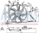 NISSENS Ventilátor chladenia motora 85196