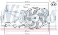 NISSENS Ventilátor chladenia motora 85204