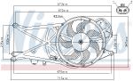 NISSENS Ventilátor chladenia motora 85204