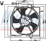 NISSENS Ventilátor chladenia motora 85224