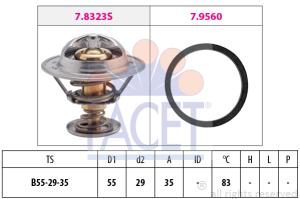 FACET Termostat chladenia 78323