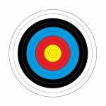 Yate Papírový terč Yate průměr 80 cm 10 ks