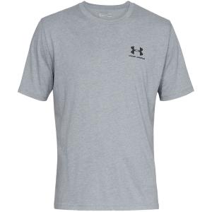 Under Armour Sportstyle Left Chest SS Steel Light Heather/Black - L