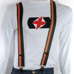 Oxford Riggers Cruiser, čierne s oranžovými pruhmi