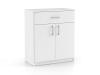 DREVONA03 Komoda biela BASIC 2DV + 1ZAS