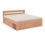 DREVONA09 Manželská posteľ 180 cm buk REA LARISA