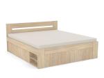 DREVONA09 Manželská posteľ 180 cm dub bardolíno REA LARISA