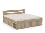 DREVONA09 Manželská posteľ 180 cm dub canyon REA LARISA