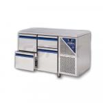 Chladiaci stôl DALMEC so zásuvkami - v kombinácii (22): dvojzásuvka+dvojzásuvka