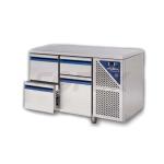 Chladiaci stôl DALMEC so zásuvkami - v kombinácii (32): dvojzásuvka(1/2+1/3)+dvojzásuvka