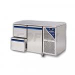 Chladiaci stôl DALMEC so zásuvkami a dvierkami - v kombinácii ( P1):  dvierka+trojzásuvka