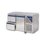 Chladiaci stôl DALMEC so zásuvkami a dvierkami - v kombinácii ( P3):  dvierka+dvojzásuvka(1/2+1/3)